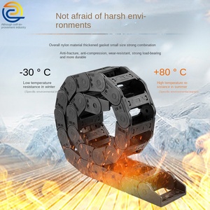 जिकियांग मानक इंजीनियरिंग नायलॉन ड्रैग चेन सूक्ष्म यांत्रिक थ्रेडिंग प्लास्टिक पुल और मशीन उपकरण के लिए टैंक चेन - Product Image 2