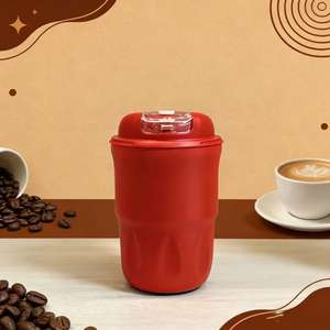 Vaso de acero inoxidable 316, taza aislada blanca, negra, roja, portátil para viaje, con tapa, para café y agua - Product Image 2