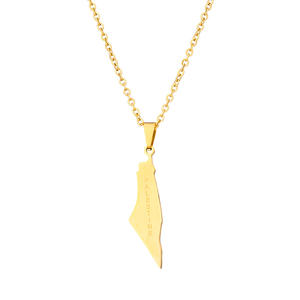 डुओइनिंग टेक्स्ट कस्टम मानचित्र को सहेजती पेस्टेलिन पुरुष हार धातु स्टेनलेस स्टील प्यारा झेजियांग जानवर - Product Image 3