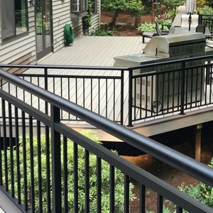 Système de garde-corps en aluminium sur mesure <span class=keywords><strong>pour</strong></span> porche, terrasse, balcon et <span class=keywords><strong>escalier</strong></span>, avec <span class=keywords><strong>quincaillerie</strong></span> complète, installation facile <span class=keywords><strong>pour</strong></span> extérieur et intérieur, garantie de 2 ans - Product Image 4