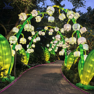 2026 nouvel an lunaire chinois LED arche lumineuse en forme de fleur pour parc extérieur exposition Festival fleur lanterne décoration - Product Image 3