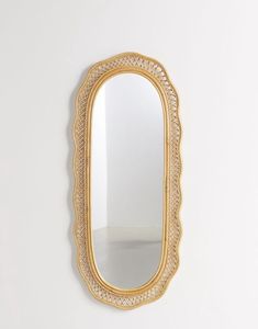 Tendance chaude Artisanat Moderne Miroir Mural Suspendu Du Meilleur Naturel Écologique Bambou Durable Décoration de La Maison Cadeau Meilleure Vente - Product Image 3