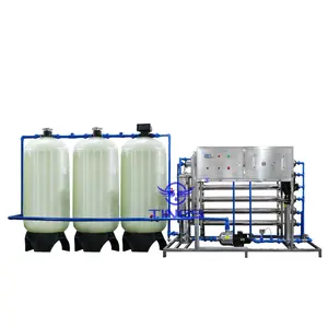 Well Water River Water Filter Media Treatment Machine For Drinking 4000LPH RO Water Treatment System Plant