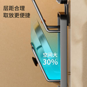 Nuevo Soporte para Tapas de Ollas con Ventosa, Multicapa, Montado en la Pared, con Bandeja Colgante, Estante de Almacenamiento de Cocina, Forma Cuadrada, Multiusos - Product Image 2