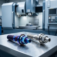 Boulon de moyeu de roue automobile en alliage de titane Gr5, goujon de roue de voiture M16x1.5 45mm bleu-violet brûlé, fixation en titane usinée CNC pour voitures