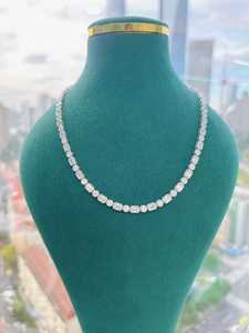 قلادة تنس عصرية من VOAINO، سلسلة مرصعة بالماس المصنع مخبرياً من نوع CVD VVS، ذهب عيار 9 قيراط و14 قيراط و18 قيراط - Product Image 3