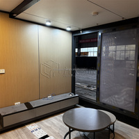 Maison conteneur extensible moderne 40HQ, couleur personnalisée, structure en acier galvanisé, grandes fenêtres, ignifuge, résistant au vent et à l'eau
