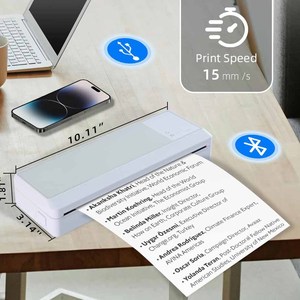 Impresora Portátil A4 Bluetooth, Mini Impresora Térmica Multitamaño, Impresión con Cambio de Tamaño Libre, Impresora Portátil A4 - Product Image 2
