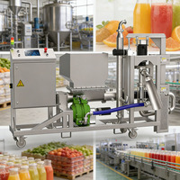 Ligne d'équipements de transformation des boissons pour usine de jus de fruits |   Machine de broyage, de pulpage et de pasteurisation |   MOQ personnalisé pour la vente en gros