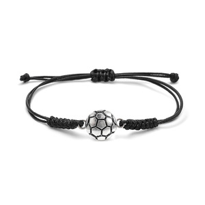 カスタムメイドの手織り野球、フットボール、バスケットボール、バレーボールの手作りコードブレスレット、チームファンパーティーギフトに - Product Image 5