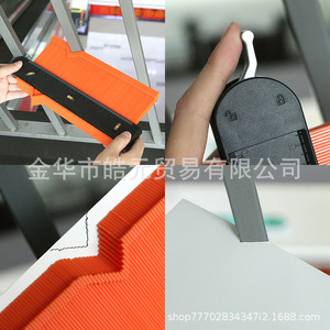 समोच्च गेज प्रोफ़ाइल उपकरण-समायोज्य ताला-ठीक अनियमित आकार अनुलिपित्र-अनियमित वेल्डिंग Woodworking अनुरेखण - Product Image 3