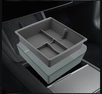 Boîte de rangement d'accoudoir de console de rangement de voiture pour Tesla Model 3 Highland Boîte de rangement de voiture pour Tesla Model Y Juniper