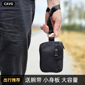 Small Coin Purse With Wrist Strap Black Oxford Cloth Portable Zipper <b>Bag</b> For Everyday Use - Product Image 2