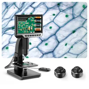 ALEEZI 315 inspeção da placa de circuito PCB para microscópio de solda de reparo e manutenção de cor grande 2000X de 7 polegadas