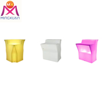 Couleur mobile portative de barre à la maison en plastique illuminée par compteur mené rougeoyant de meubles