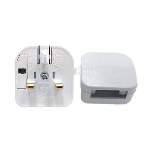 BS1363-5 ECP BS5733 EU 2 Pin a UK, adaptador de enchufe de 3 pines, toma de corriente de 5 Amp, fusible de viaje, ajuste seguro - Product Image 6