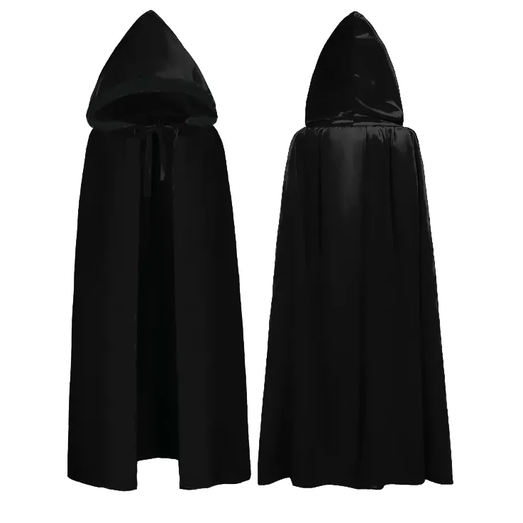 Vintage mittelalter liche Kapuzen umhang lange Vampir heid nische Halloween Kostüm Cape für Männer und Frauen