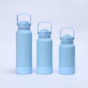 Bouteille d'eau sport isotherme en acier inoxydable sans BPA, 1200 ml (40 oz), avec poignée, pour camping, cadeau, grande capacité, logo personnalisé - Product Image 3
