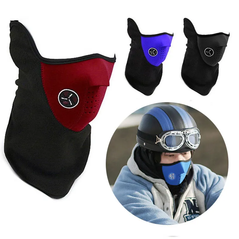 Unisex Motorcycle Winter Outdoor Hiking Scarves Riding Windproof Mask Motorcycle Bike Face Skiing Snowboard Neck Mask