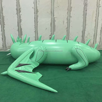 Jouet gonflable en PVC de haute qualité, plus doux, personnalisé, animal sexy, dragon gonflable vert à vendre