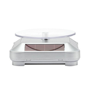 Sản phẩm mới năng lượng mặt trời trang sức đồng hồ xoay hiển thị đứng bàn xoay với ánh sáng LED - Product Image 5