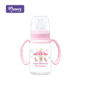 <span class=keywords><strong>Biberon</strong></span> personnalisé sans BPA pour bébé Momeasy 120ml <span class=keywords><strong>biberon</strong></span> de lait pour bébé PP standard avec poignées anti-colique - Product Image 2