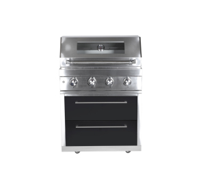 Barbecue a Gas Portatile a 4 Bruciatori in Acciaio Inox con Altezza Regolabile, Controllo Remoto, Alimentazione GPL/Gas Naturale, Coperchio in Vetro ad Alta Temperatura - Product Image 3
