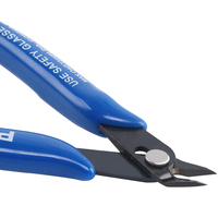 Pince coupante diagonale électrique OEM personnalisée en acier à haute teneur en carbone, poignées en caoutchouc souple, longueur de mâchoire 130 mm, pour sertissage de circlips