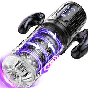 Elektrischer Masturbator für Männer, Pocket Pussy Stroker mit Griff, Vakuum-Saugfunktion, Stoß- und Rotationsfunktion, Penisvergrößerer - Product Image 1