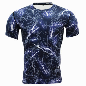 Camisetas de manga corta con estampado de sublimación de alta calidad, diseño personalizado, patrón de fitness 3D, precio - Product Image 6
