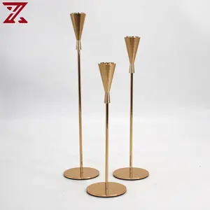 Giá thấp kim loại có thể tháo rời Stick Candle chủ Brass Candle Stick chủ centerpieces côn Candlestick chủ sở hữu