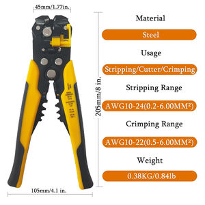 Alicates Pelacables Automáticos de Acero al Carbono para Cables de Cobre, Cortador Manual de Cables de Cobre, Herramienta Pelacables Automática - Product Image 4