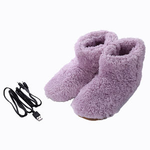 Commercio all'ingrosso a basso prezzo di alta qualità riscaldato caldo e freddo calore scarpe comode in peluche USB riscaldamento elettrico scarpe - Product Image 1