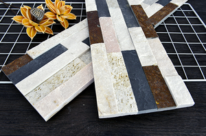 Giá bán buôn tự nhiên <span class=keywords><strong>Slate</strong></span> quartzit đá chia mặt gạch cho nội thất bên ngoài tường/Lò sưởi/Hàng rào/giữ chân tường - Product Image 6