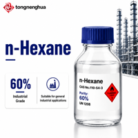 N-Hexane de qualité industrielle 60% CAS 110-54-3, solvant hydrocarbureux pour l'extraction, les adhésifs et le traitement d'intermédiaires chimiques