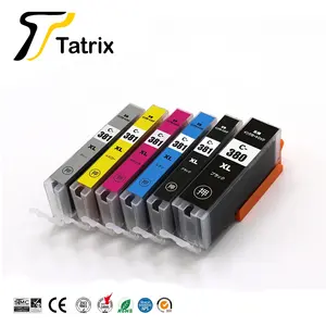 Tatrix BCI-380XL BCI380XL BCI-381XL BCI381XL Premium Compatible cartucho de tinta de impresora para Canon PIXUS TR7530 TR8530 TS6130