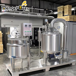 Machine de traitement et de filtration automatique du miel monophasée 220V neuve, directement de l'usine, avec réservoirs de 50L/80L en acier inoxydable 304 - Product Image 1