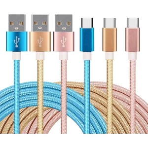 Pure Copper Nylon USB 3A Type-C Cable with AM <strong>Interface</strong> 2A Fast Charging Data Transfer for <strong>Android</strong>/iOS Camera <strong>Computer</strong> Earphones - Product Image 1