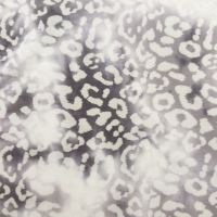 Tissu en molleton français tie-dye R/SPX gris dégradé imprimé léopard extensible pour sweats à capuche, sweats et tenues décontractées
