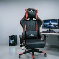 Chaise de jeu pour ordinateur en cuir moderne et durable, réglable, ergonomique avec fonction rotative