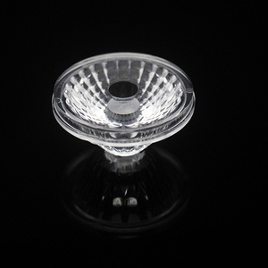 Lente Ottica LED OSYS 33x17mm in PMMA, Piana-Concava, per Illuminazione Interna, Trasmittanza 88%, Angolo del Fascio 15-60°, Spot COB