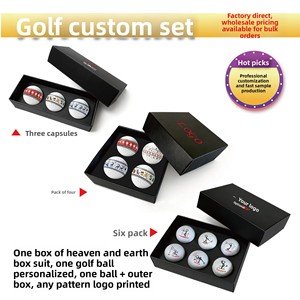 Juego de 3 Pelotas de Golf con 300 Hoyos en Caja Metálica, Disponible en Paquetes de Tres/<span class=keywords><strong>Cuatro</strong></span>/Seis, Personalizable con Diseños - Product Image 2