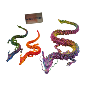 Modèle de <span class=keywords><strong>dragon</strong></span> chinois imprimé en 3D en PLA, vente chaude, design en cristal coloré, cadeaux, jouets décoratifs personnalisés - Product Image 1