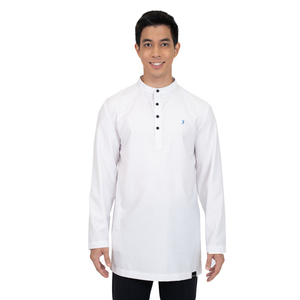 Kurta Malese da Uomo con Colletto alla Coreana, in Cotone, Stile Tradizionale Malese, Design Moderno - Product Image 3