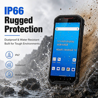 PDA Industrial Resistente con Android 13, Escáner de Códigos de Barras 1D/2D QR, Resistente al Agua IP67, 5200mAh, NFC, 4G, GPS para Logística de Almacén