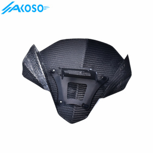 AKOSO Nouveau pare-brise avant en fibre de carbone sèche 3K pour <span class=keywords><strong>Honda</strong></span> <span class=keywords><strong>CB650R</strong></span> 2019-2024 2022 <span class=keywords><strong>2023</strong></span> - Product Image 3