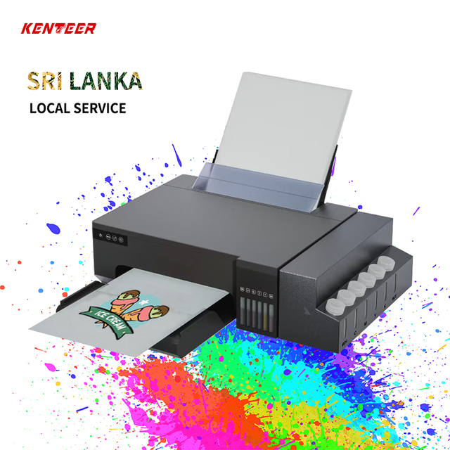 Kenteer L8050 Smart DTF Printer Easy-to-Operate Epson L8050 Dtf Printer Price Direct to Film A4 DTF Printer on T-shirt