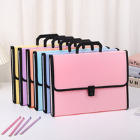 Porte-documents portable en PP à clip, double usage, pour étudiants et bureau