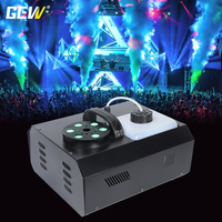 Matériel d'effets de scène GEVV, machine à fumée LED à commande à distance verticale 1500W pour fête, mariage, discothèque