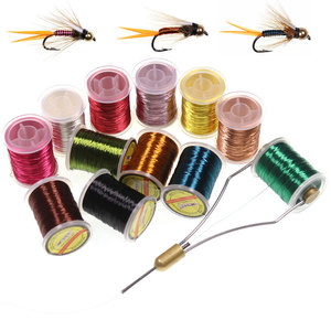 Outil de pêche à la mouche et accessoire Carpe d'eau douce Nymphe Technique de mouche humide/sèche avec appât fin en fil de cuivre souple Espèces cibles - Product Image 1